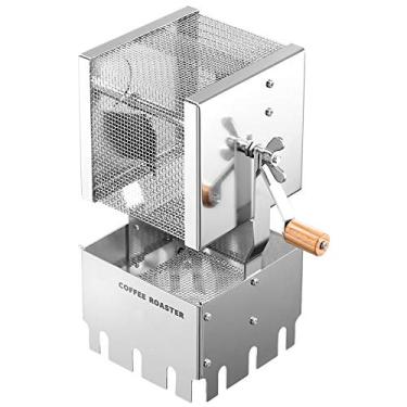 Imagem de Torradeira de café com manivela para uso doméstico, máquina de torrefação de café para café/casa