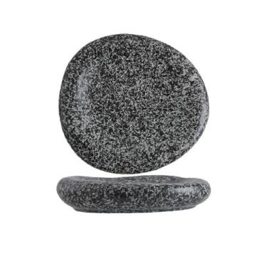 Imagem de Pratos de sobremesa prato de jantar de cerâmica branca prato de carne ocidental com design de pedra de 10 polegadas pratos de sobremesa de salada de frutas redondas louça de cozinha louça de jantar