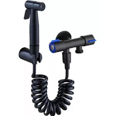 Imagem de Ducha Higiênica Super Prática + Registro 2 Saídas De 1-2 Cores Preto