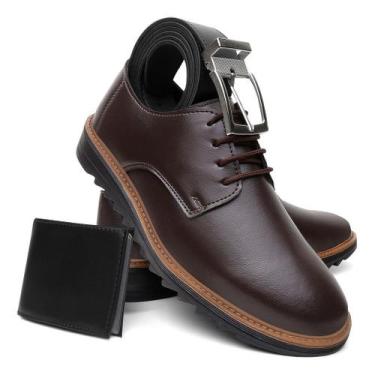 Imagem de Combo Promocional Oxford Derby Masculino + Cinto + Carteira - NoBrand,