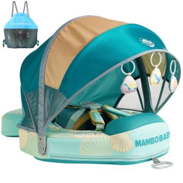 Imagem de Mambobaby Float Add Tail Baby Swim Float Flutuador com dossel, piscina