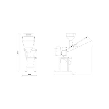 Imagem de Triturador Elétrico Tramontina TE40T com Motor 2 hp Bivolt e Saída Lateral