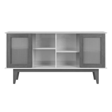 Imagem de Balcão Buffet Detroit 4 Portas 4 Prateleiras Nature