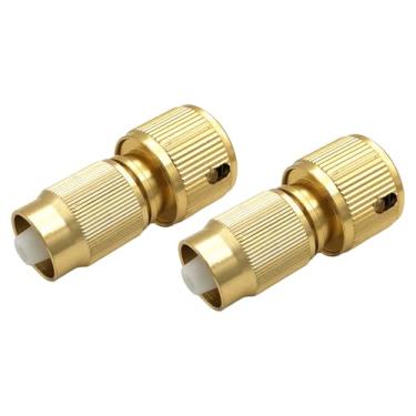 Imagem de EINCORN 2 peças kits de reparo de mangueira expansível de jardim adaptador de torneira de alumínio conector de mangueira de água expansível para reparo de mangueira de jardim