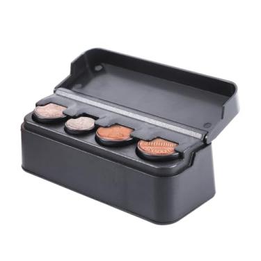 Imagem de Suporte universal de moedas para carro - organizador de moedas preto para a maioria dos veículos (pacote com 1)