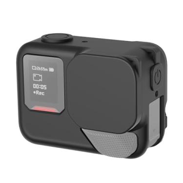 Imagem de Capa protetora de silicone para Insta360 Ace Pro 2 PULUZ com tampa de lente e alça (preto)