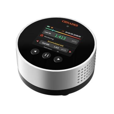 Imagem de CHNADKS Detector de radônio RM-65, alarme sonoro e visual, visor LCD colorido, monitoramento de concentração de radônio de longo prazo para porão doméstico, pCi/L ou Bq/m³