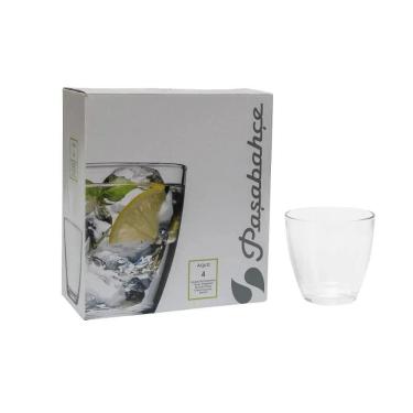 Imagem de Jogo De 4 Copos Em Vidro Aqua Pasabahce 348 Ml