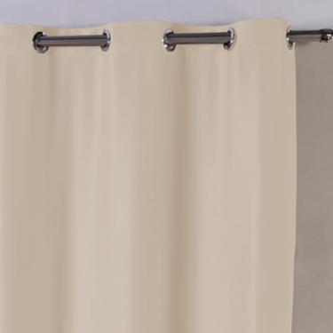 Imagem de Cortina Blackout Tecido 3,00m x 2,80m- Corta Luz Contra Calor Bloqueia 100%(PALHA,200 X 140)