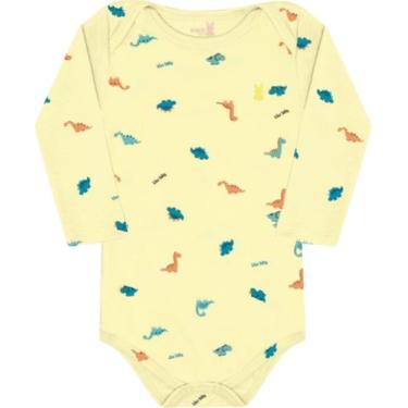 Imagem de Body manga longa bebe 13588 kiko e kika - Kiko baby, Amarelo, RN