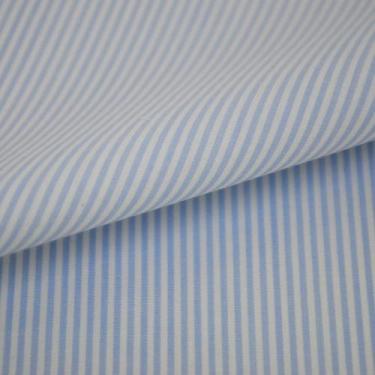 Imagem de Tecido Tricoline Listrado Fio Tinto Don Juan Azul Claro 1,5 mm para Ar