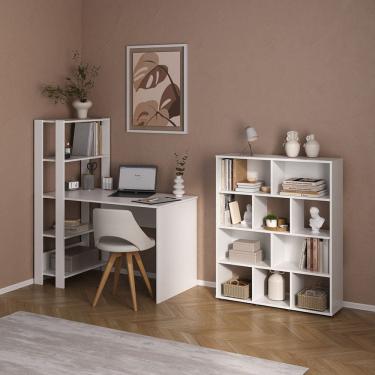 Imagem de Conjunto Sala de Estar: Escrivaninha Match + Estante Book