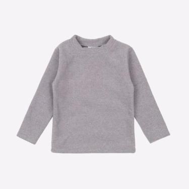 Imagem de Blusa Infantil Boucle Básica Lisa Manga Longa Inverno - - Fofotinhos, 