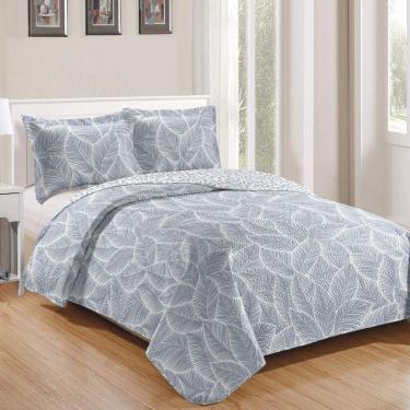 Imagem de Kit Cobre Leito Casal + 2 Porta-travesseiros Patchwork Siena - 4