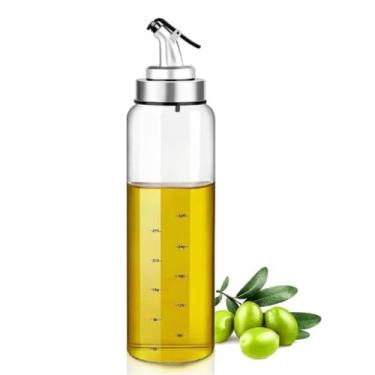 Imagem de Porta Azeite Galheteiro de Vidro com Bico Dosador e Medidor Lateral – Armazene e Sirva Azeites, Óleos e Molhos sem Desperdício