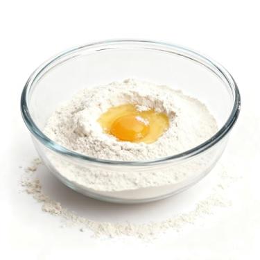 Imagem de binsakao Tigela grande de vidro – Tigelas de salada de vidro transparente de 4,7 litros – Tigela de copos para fermento, assar, fazer pão, cozinha