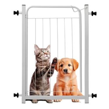 Imagem de Grade Segurança Bebê Cão Cercado Para Cachorro Criança Portão Pet 70x68cm Dog Vãos De 80 à 85cm - Itagold (Branco)