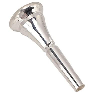 Imagem de RiToEasysports Bocal de Buzina de Latão para Substituição de Boca de Buzina Francesa Acessórios para Instrumento de Sopro Cor Prateada, Longa Vida útil Bocal de Trompa Francesa para Entusiastas da