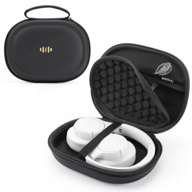 Imagem de Capa rígida para fone de ouvido JBL Tune 720BT/520BT/510BT/Live 770NC/460NC, superfina, com bolso de poliuretano, bolsa organizadora de viagem portátil universal