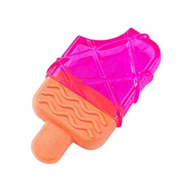 Imagem de Brinquedo de mastigar para cães mordedor de picolé de gelo em forma de picolé para cães pequenos, brinquedo sonoro mordedor