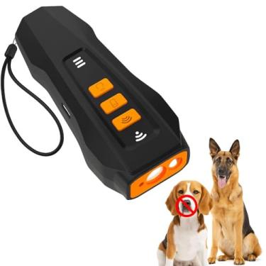 Imagem de Dispositivos de dissuasão de latidos de cães, dispositivo ultrassônico antilatido para cães, impedindo latidos de cães próprios ou de vizinhos, dispositivo portátil de treinamento de cães, seguro e
