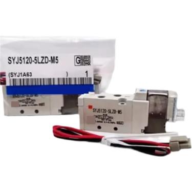 Imagem de 1 peça SYJ5120-5LZD-M5 SYJ7120-5DZD-01 SYJ3233-5LZ SYJ7220-5DZD-01 SYJ7220-5GZD-01 SYJ7120-5MZD-01 Válvula solenoide de vedação de borracha de 5 portas (SYJ777) 220-50 GZD-01)