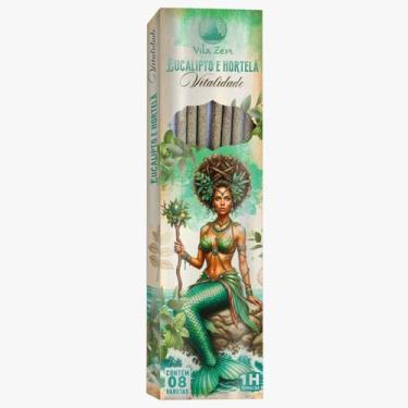 Imagem de Incenso Vila Zen Linha Encanto Das Águas 0% Carvão Cxs 8Var - Lua Míst