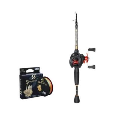 Imagem de Vara De Pesca Telescópica De 1.8-2.4m E Carretilha De Alta Velocidade 