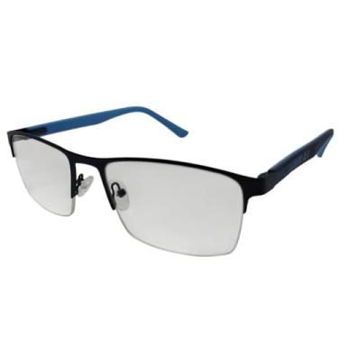 Imagem de Armação Óculos de Grau Masculina Jorvik em Metal (Azul Escuro)