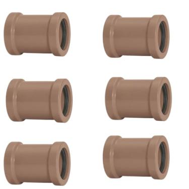 Imagem de Luva de Correr 20mm PVC Encanamento Conexão | Akato | Kit 06 Un