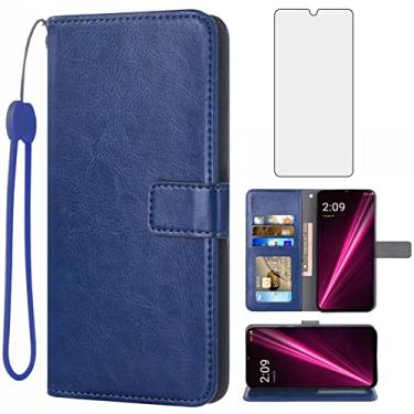 Imagem de Asuwish Capa carteira compatível com T-Mobile Revvl 6 Pro/6X Pro 5G, protetor de tela de vidro temperado, suporte de cartão, capas de telefone para Tmobile Revel X Tmo Revell T Mobile Rebel TCL