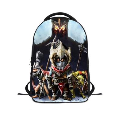 Imagem de Mochila escolar infantil Overlords com impressão 3D Oxford 24x12x30cm