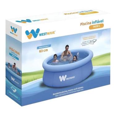 Imagem de Piscina Inflável 1400 Litros Redonda Compacta PVC Westwave