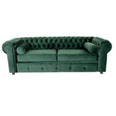 Imagem de Sofá 3 Lugares Chesterfield - Mvel 5, Verde New Velu 025