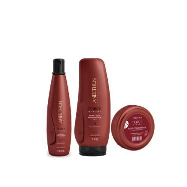 Imagem de Kit aneethun force shampoo, finalizador, dose 25g