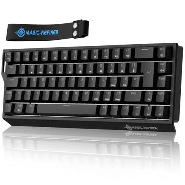 Imagem de MAGIC-REFINER X68 Rapid Trigger 60% Wired TKL Keyboard with Hall Effect Switch, 8KHz Polling Rate, RGB Backlit, Top Mount for PC/Mac Esport Gamers (Black)