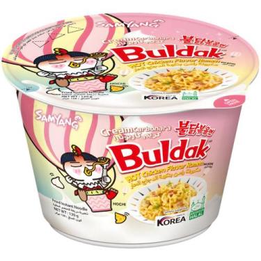 Imagem de Lamen Coreano Samyang Buldak Cream Carbonara Big Bowl 120g