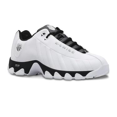 Imagem de K-Swiss Tênis masculino ST329, Branco/preto, 7