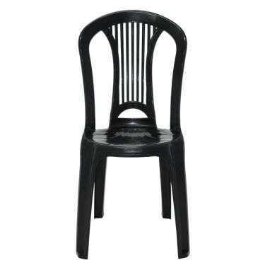 Imagem de Jogo 4 Cadeiras Bistrô Tramontina Atlântida Em Polipropileno Preto