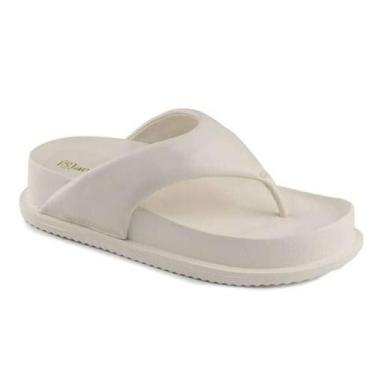Imagem de Chinelo Santinelli Flatform - Feminino - Creme - 37, Creme, 37, Femini