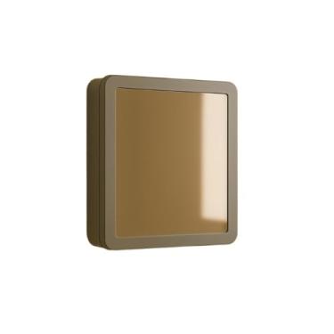 Imagem de Armario com espelho, para banheiro sobrepor e embutir(" CINZA ")