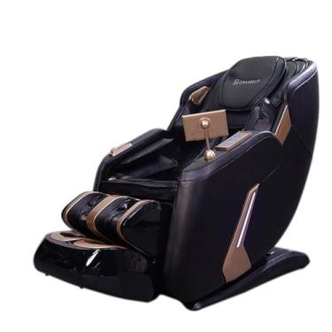 Imagem de Poltrona Elétrica 3D Massagem Aquecimento Stark Reclinação Gravidade Zero Bivolt Tela LCD Touch com Óculos Massageador PU Preto G94 - Gran Belo