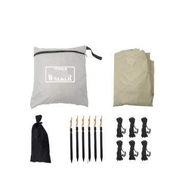 Imagem de Lona de toldo de acampamento durável à prova d'água leve para uso multiuso de tenda ao ar livre (pacote B 3x4)