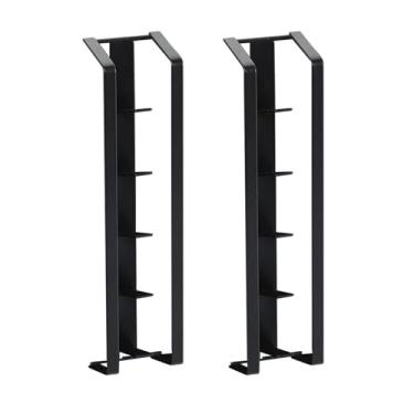 Imagem de KiBcsLic 2x Suporte Adesivo para Cápsulas de Café, Organizador Prático de Acessórios para Cozinha e Casa com Montagem Lateral, Preto