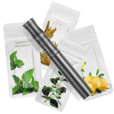 Imagem de Dispositivo compacto com sabor de ar, criado com ingredientes naturais de plantas, ajuda a construir bons hábitos, inserções substituíveis para uma boa saúde