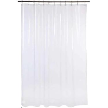 Imagem de Cortina para Box Banheiro PVC Fosca Antimofo e Antiácaro 1,40x2,00m, Com Ilhós, Material Resistente, impermeável e Higienizável - (Não acompanha Varão)