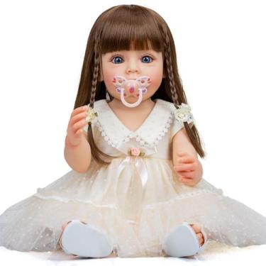 Imagem de Bebe Reborn Menina 100 Silicone 57 Cm  Jade - PRO BABY REBORN