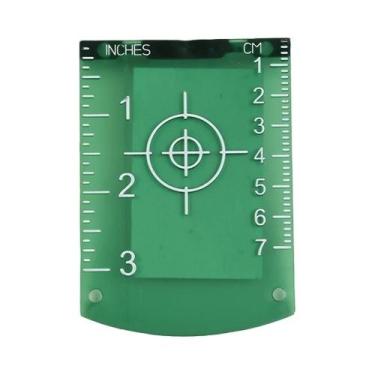 Imagem de Placa De Alvo Para Nível a Laser Verde E Vermelho Com Base Magnética, 
