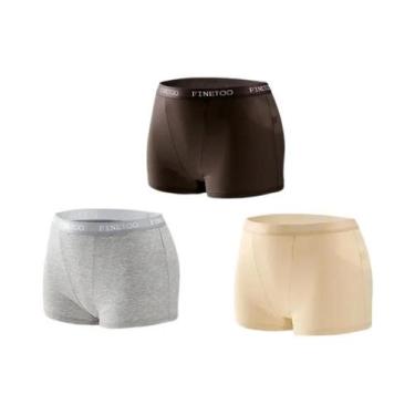 Imagem de Calcinhas Esportivas Femininas De Algodão Sem Costura 3 Peças Cores Só