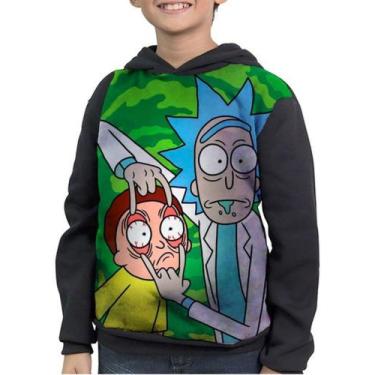 Imagem de Moletom Infantil Rick And Morty Olha Isso - smoke, Preto, 4